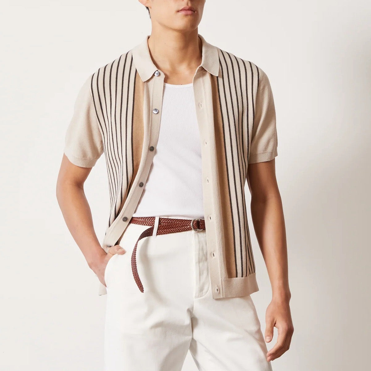 Knit Polo Shirt for men