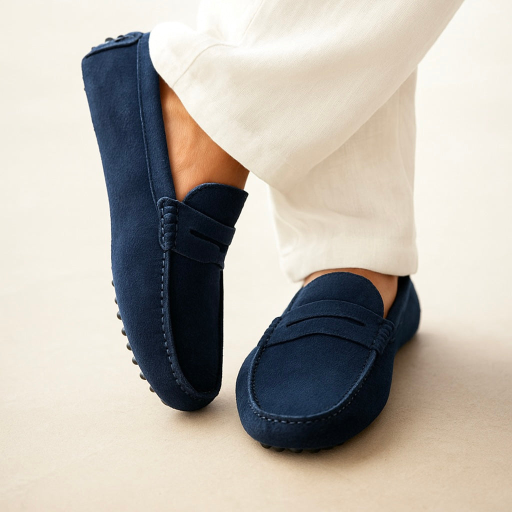 Suede Boat Loafers for men